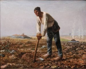 Çapa olan adam by Jean Francois Millet